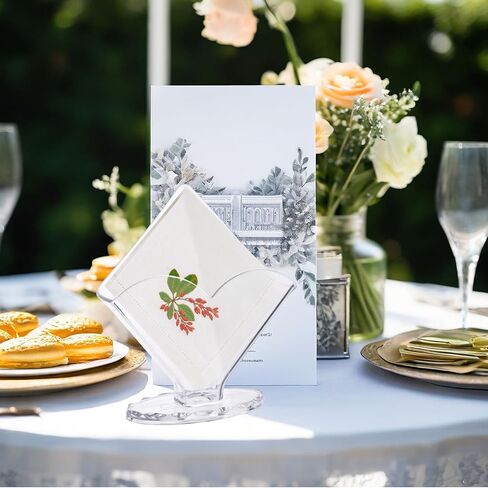 6 Pack Napkin Holder Acrylic Cocktail Napkin Holder for Bathroom Kitchen Dining Table, Coffee Filter Holder Hotel Restaurant décor, Clear in Saudi Arabia