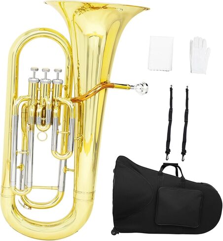 Beginner Tuba Three Key Euphonium in Bb A Beginner and Professional Playing Instrument in Kuwait
