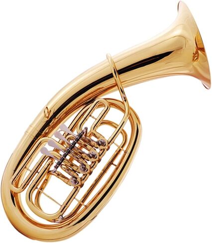 Beginner Tuba Lacquered Gold B Flat Four Flat Key Euphonium for Beginners in Kuwait