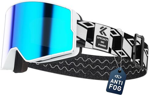 KAPVOE Ski Goggles Photochromic & Color Anti-fog UV400 Protection OTG Snowboard goggles Suitable for Men Women K722 in Saudi Arabia