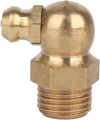 أجهزة OSNEEOIY 10 قطع M4 M5 M6 M8 M10 M12 M14 M16 ذكر خيط نحاسي مستقيم نوع الكوع الزيت الهيدروليكي زيرك الشحوم أنبوب الحلمة وصلة تركيب الأنابيب (45 درجة، M12x1) in Kuwait