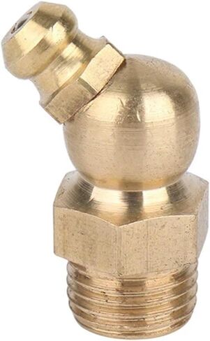 أجهزة OSNEEOIY 10 قطع M4 M5 M6 M8 M10 M12 M14 M16 ذكر خيط نحاس مستقيم نوع الكوع الزيت الهيدروليكي زيرك الشحوم أنبوب الحلمة وصلة تركيب الأنابيب (مستقيم، M12x1) in Kuwait