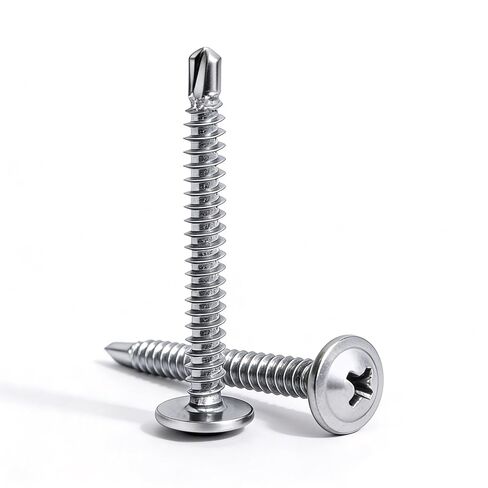 300 PCs #8 x 2 Truss Head Sheet Metal Screws - M4.2 x 50 Zinc Plated Phillips Drive Carbon Steel Wide Head Screws for Thin Metal in Saudi Arabia