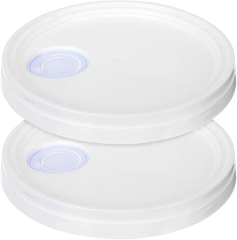 GARVALON Professional Bucket Lid with Pouring Spout Reusable Airtight Replacement Paint can Lid Compatible with 5-Gallon Buckets Durable Seal Cover for Paint and Storage in Kuwait
