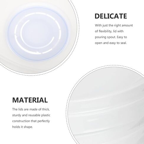 GARVALON Professional Bucket Lid with Pouring Spout Reusable Airtight Replacement Paint can Lid Compatible with 5-Gallon Buckets Durable Seal Cover for Paint and Storage in Kuwait