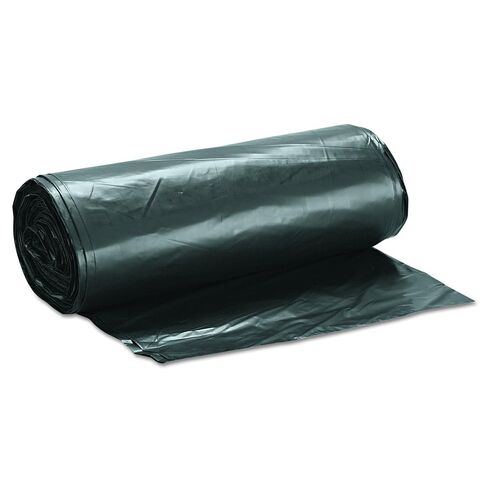 Inteplast Group SLW3858SHK Low-Density Can Liner, 38 x 58, 60gal, 1.4mil, Black, 20 per Roll (Case of 5 Rolls) in Kuwait
