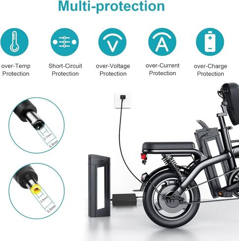 54.6V 3A Adapter Charger for AMYET EB26, V9-G60, G60 S8 Using 48 Battery in Saudi Arabia