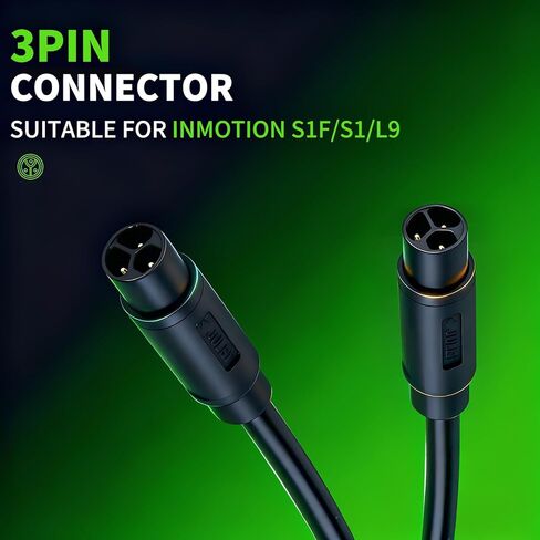 63V 2A Fast Charger for Inmotion S1/S1F/L9, Power Adapter for 54V Lithium Battery with 3-Pin Connector Original Accessories in Kuwait