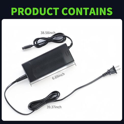 63V 2A Fast Charger for Inmotion S1/S1F/L9, Power Adapter for 54V Lithium Battery with 3-Pin Connector Original Accessories in Kuwait