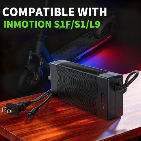63V 2A Fast Charger for Inmotion S1/S1F/L9, Power Adapter for 54V Lithium Battery with 3-Pin Connector Original Accessories in Kuwait