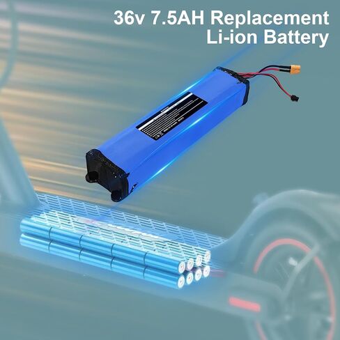 36V 7.5Ah Rechargeable Electric Scooter Replacement Battery Pack Compatible for Hiboy S2/KS4 Electric Scooter with Screw Holes at The Bottom and top of The Battery Size:12.3 * 2.59 * 1.57 Inch in Kuwait