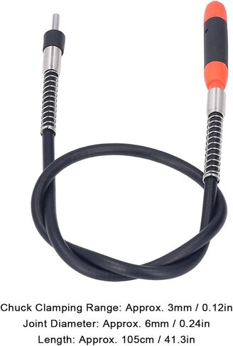 Garosa Flexible Shaft Tool, Rubber ABS Material, High Stability, Maximum Load Speed 8000-12000rpm, Ideal for Power Tools and Engraving Machines in Saudi Arabia