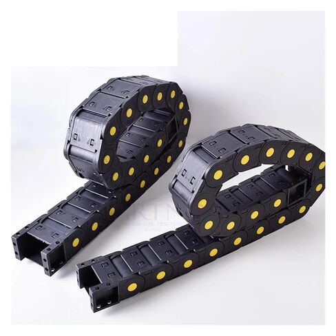 20x57 Plastic Cable Chains Fully-Enclosed Drag Chain Wire Carrier with End Connectors for Router Machine Tool Parts 1M(20x38L) in Kuwait