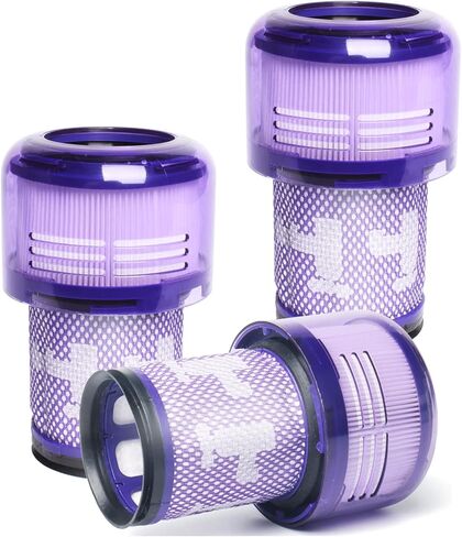 4 عبوات بديلة للمرشح لمكنسة Dyson V12 Detect Slim اللاسلكية ومكانس V12 Slim - قابلة للمقارنة بالجزء 971517-01 (باستثناء موديلات المكنسة SV12 وV15) in Kuwait
