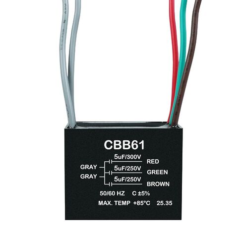 YukiHalu Ceiling Fan Capacitor CBB61 5+5+5uF 250V 5-Wires, Compatible with New Harbor Breeze Hunter and Others Fans in Kuwait