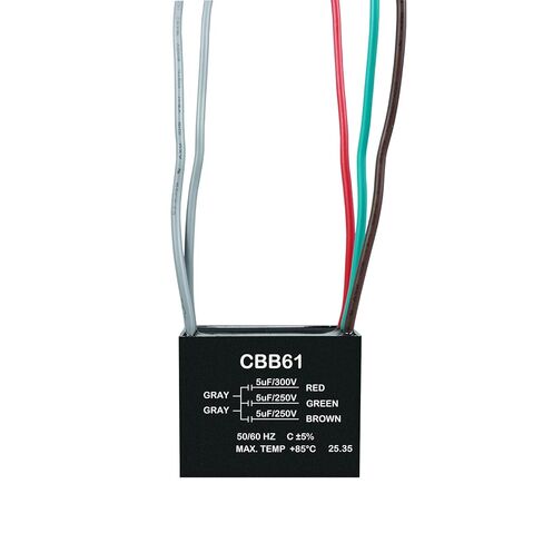 YukiHalu Ceiling Fan Capacitor CBB61 5+5+5uF 250V 5-Wires, Compatible with New Harbor Breeze Hunter and Others Fans in Kuwait