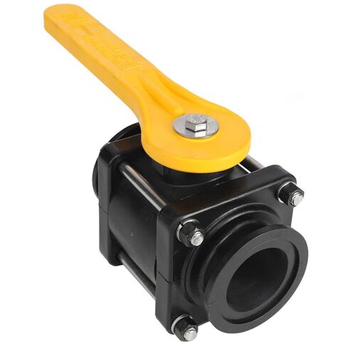 Banjo MV220CF 2" Full Port Manifold Flange Ball Valve, Polypropylene, Max 150 PSI in Saudi Arabia