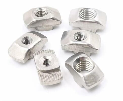 كتل الجوز المسار. صامولة منزلق T Track، صواميل T منزلق، 304 صواميل من الفولاذ المقاوم للصدأ 50 قطعة 20 سلسلة/30 سلسلة/40 سلسلة/45 سلسلة فتحة T صامولة انزلاقية مطرقة قطرة في صامولة ربط موصل ألومنيوم in Kuwait