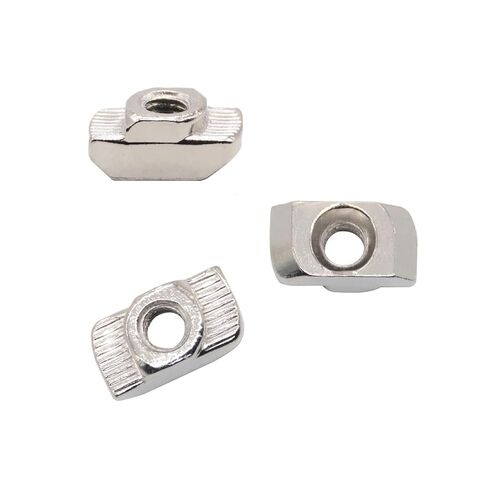 كتل الجوز المسار. صامولة منزلق T Track، صامولة T منزلقة، 50 قطعة 20 سلسلة/30 سلسلة/40 سلسلة/45 سلسلة فتحة T صامولة منزلقة T مطرقة صامولة قطرة في موصل ربط الجوز من الألومنيوم (45 سلسلة) in Kuwait