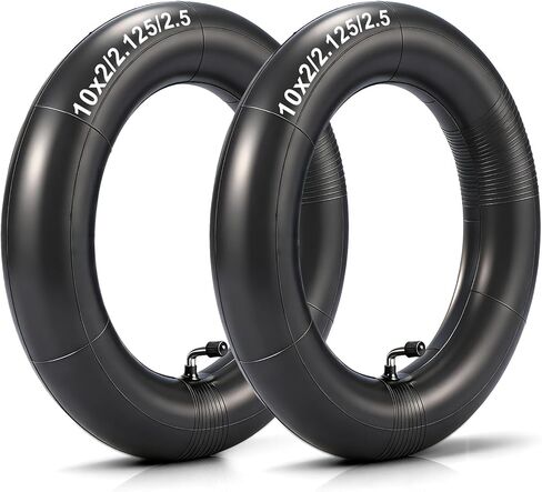 10x2/2.125/2.5 Inner Tubes (2 Pcs) - Compatible with Segway Ninebot Max G30, Gotrax 60/70-6.5 Electric Scooters, Gas Scooters, Pocket Bikes - Extra Thick 2.0mm Butyl Rubber, 90° Bent Valve in Saudi Arabia