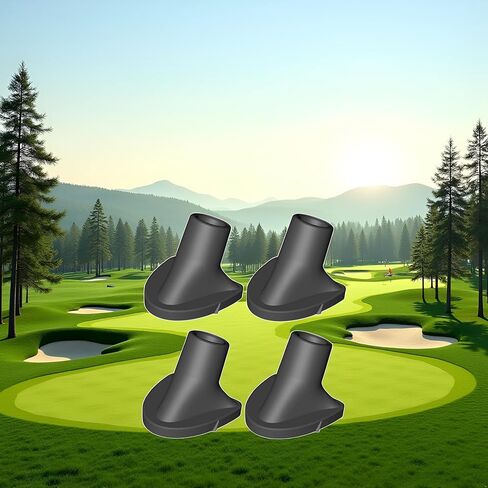 Jowxsx 4Pcs Golf Bag Stand Replacement Feet, Necessary Golf Bag Feet Replacement for Golf Bag Accessories,Strong Grip,Wear-Resistent,Easy to Install in Saudi Arabia