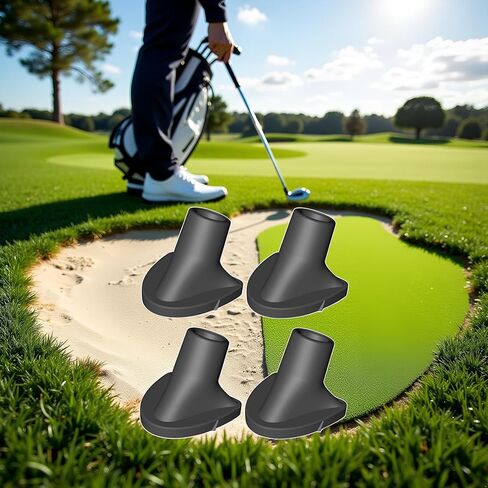 Jowxsx 4Pcs Golf Bag Stand Replacement Feet, Necessary Golf Bag Feet Replacement for Golf Bag Accessories,Strong Grip,Wear-Resistent,Easy to Install in Saudi Arabia