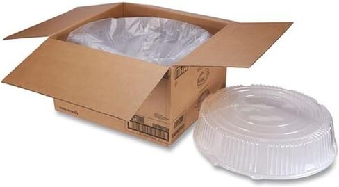 WNA Caterline Dome Lids, Plastic, 18" Diameter x 2-3/4"High, Clear (WNAA18PETDM) in Saudi Arabia