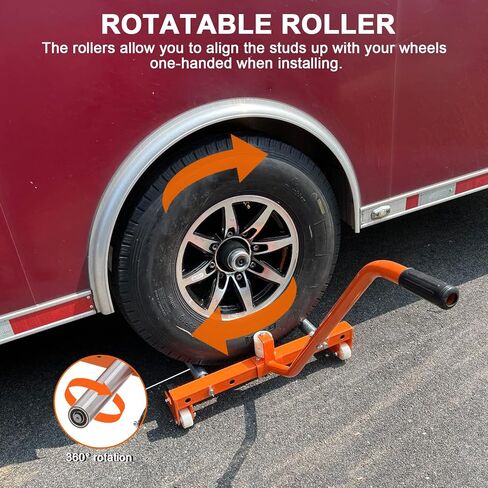 Heavy Duty Tire Dolly, Adjustable Tire Wheel Dolly with 350 Lbs Capacity & 360° Rotatable Wheels,Tires Lifting Tool for Workshop, Auto Repair Shops & Garages in Saudi Arabia