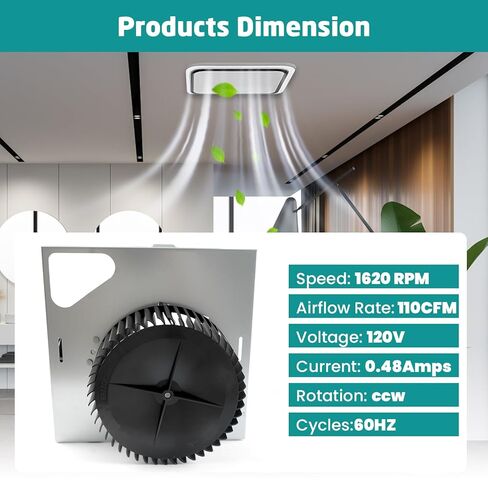 S97015157 Motor Assembly for Broan NuTone 110 CFM Ultra Quiet Bathroom Exhaust Fan Replacement - Fits 676, 680, 684NT, 672SP, 674, HD50, DX110 Models in Saudi Arabia