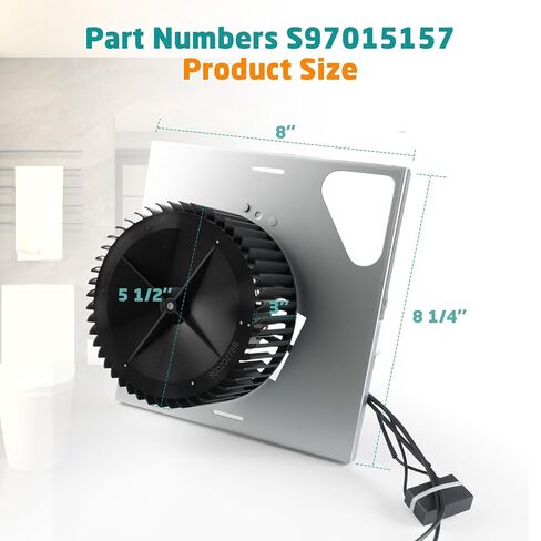S97015157 Motor Assembly for Broan NuTone 110 CFM Ultra Quiet Bathroom Exhaust Fan Replacement - Fits 676, 680, 684NT, 672SP, 674, HD50, DX110 Models in Saudi Arabia