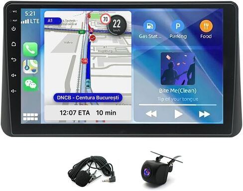 Radio Android 14 Car Stereo Radio for Mazda 2 Demio 2014-2023 ، 9 بوصة شاشة تعمل باللمس اللاسلكي Carplay Android Auto Double Din Car Radio Yaris IA 2017-2018 Bluetooth Carplay FM RDS AHD Camera ، 2+32GB in Saudi Arabia
