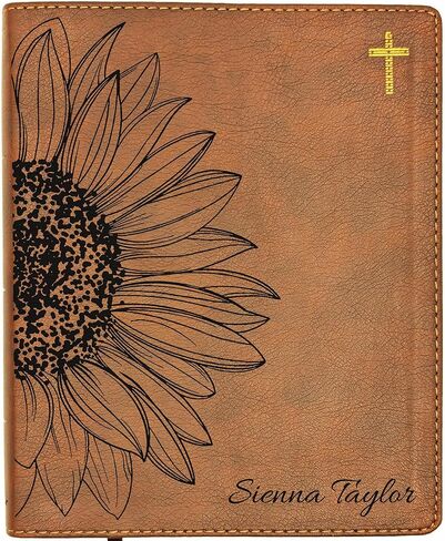 شخصية NIV Journaling الكتاب المقدس | نسخة دولية جديدة | اسم محفور مخصص | سهلة القراءة دراسة الكتاب المقدس | هدية مسيحية للرجال والنساء والأطفال in Kuwait