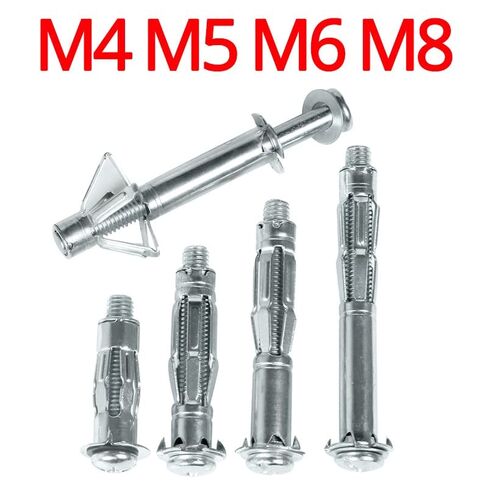 Expansion Screw Bolts, M4 M5 M6 M8 Gypsum Board Expansion Screw Pipe Hollow Wall Anchors Plugs Metal Expansion Bolt Home Improvement(Length:M5X65(20pcs)) (Size : M5X80(20pcs)) (Size : M6X37(20pcs) in Kuwait