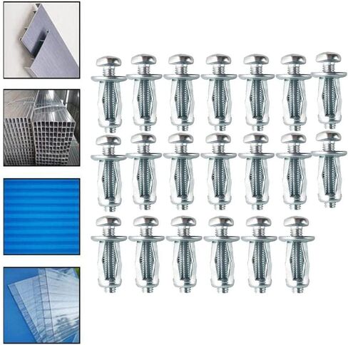 Expansion Screw Bolts, Nut Expansion Rivet Nut Tool Dowels M5 M6 Car Jack Nuts for Metal Screw Petal(Length:M6x25) (Size : M6x25) (Size : M4x25) in Kuwait