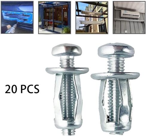 Expansion Screw Bolts, Nut Expansion Rivet Nut Tool Dowels M5 M6 Car Jack Nuts for Metal Screw Petal(Length:M6x25) (Size : M6x25) (Size : M4x25) in Kuwait