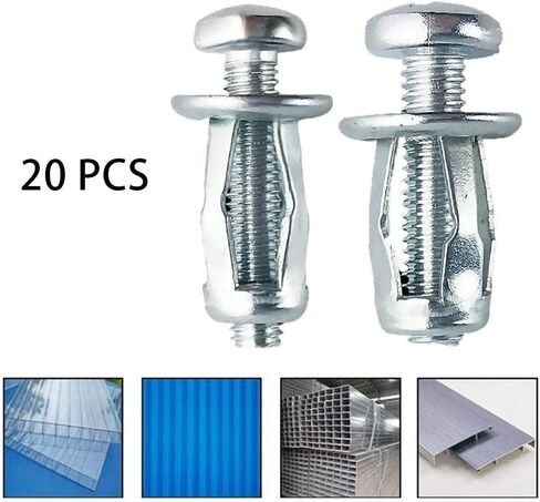 Expansion Screw Bolts, Nut Expansion Rivet Nut Tool Dowels M5 M6 Car Jack Nuts for Metal Screw Petal(Length:M6x25) (Size : M6x25) (Size : M5x25) in Kuwait