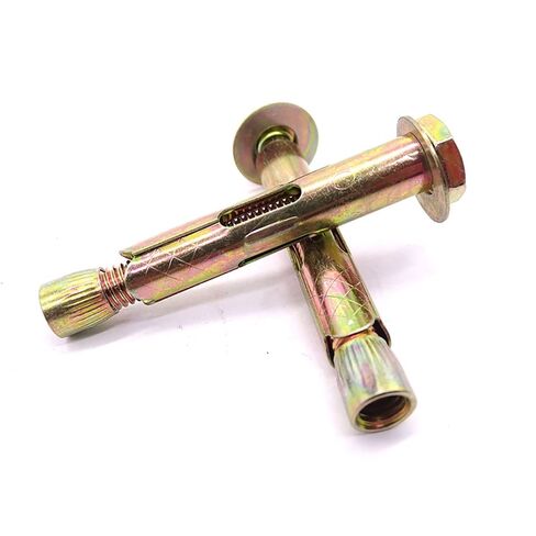 Expansion Screw Bolts, M6 External Hexagon Head Expansion Bolt Speed Bumps Screw Length 50mm-80mm(3Pcs(Color:SUS304,Size:50mm) (Color : Sus304, Size : 80mm) (Color : Carbon Steel, Size : 50mm) in Kuwait