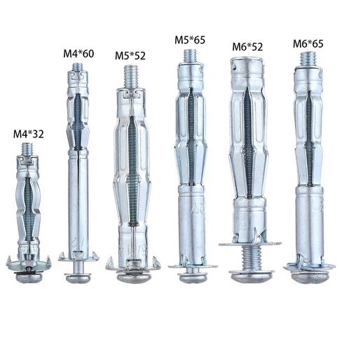 Expansion Screw Bolts, Wedge Anchor,Drilling Ceiling Expansion Screws Screw Assortment Hand Tools Heavy Duty Bolt Wall Anchor Screws Expansion Bolt(Color:M5 X 52)(Color:M6 X 65) (Co (Color : M6 X 52 in Kuwait