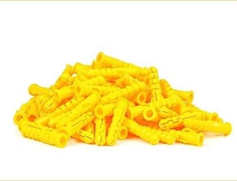 Expansion Screw Bolts, M8 Plastic Expansion Tube Pipe Self Tapping Wall Anchors Drilling Woodworking Plugs Plastic Expansion with Metal Screw Kit(10PCS)(Length:60mm,Specification:M8) (Color : M8, Si in Kuwait