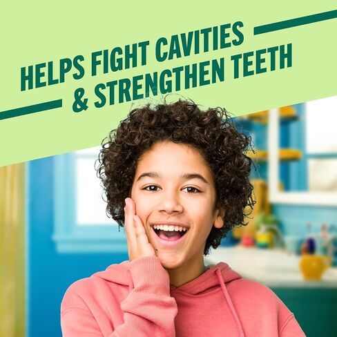 TheraBreath Kids Mouthwash with Fluoride, Organic Wacky Watermelon, Anticavity, 16 fl oz (2 Pack) in Kuwait