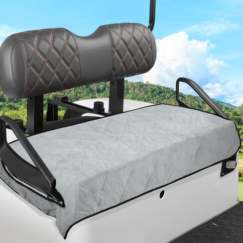Golf Cart Seat Covers - 51'' x 31'' Winter Golf Cart Seat Blanket Towel Fits Most 2-Person Club Cars with Armrests for EZGO DS Precedent TXT RXV in Saudi Arabia