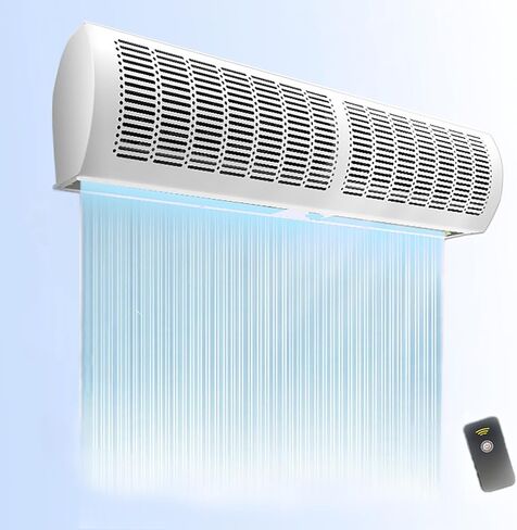 Air Curtain,Commercial Remote Control Air curtains,Door Blower for Keep Flies Out Quiet and Strong Wind 2 Speed wind Direction Adjustable in Saudi Arabia
