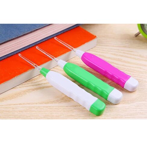 Naroote Ear Wax Removal Tool With LED Light, LED Light Ear Remover Baby LED Light Ear Pick Flashlight Ear Wax Cleaning Tool Remover Device With 3 Ear Spoon Light Ear Remover for Infant in Saudi Arabia