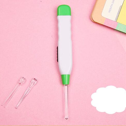 Naroote Ear Wax Removal Tool With LED Light, LED Light Ear Remover Baby LED Light Ear Pick Flashlight Ear Wax Cleaning Tool Remover Device With 3 Ear Spoon Light Ear Remover for Infant in Saudi Arabia