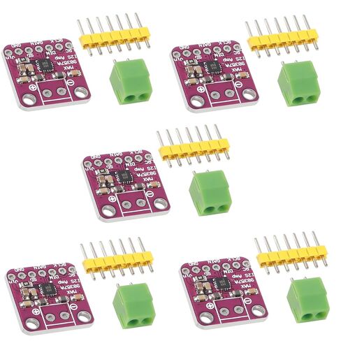 5 قطع MAX98357 وحدة مضخم الصوت من الفئة D بدون فلتر - مخرج 3.2 وات، واجهة I2S، متوافقة مع ESP32 وRaspberry Pi in Kuwait