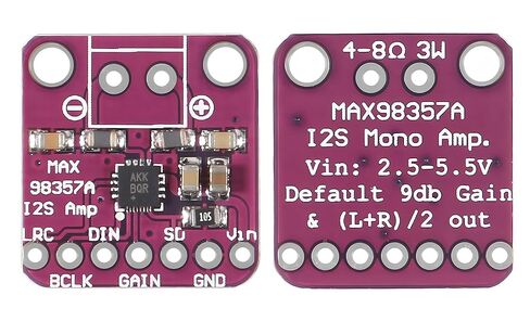 5 قطع MAX98357 وحدة مضخم الصوت من الفئة D بدون فلتر - مخرج 3.2 وات، واجهة I2S، متوافقة مع ESP32 وRaspberry Pi in Kuwait