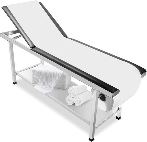 Adjustable Patient Treatment Table，Doctor Bed with Folding Legs is Stable and Durable，Folding Medical Exam Table Holds 500 lbs，for Clinical Examination 、Massage Table、Spa Beds、Beauty in Kuwait