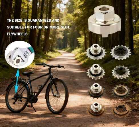 أداة إزالة عجلة حرة شديدة التحمل لدراجات 16T 17T 18T BMX والعتاد الثابت، كماشة إزالة دولاب الموازنة ذات 4 فتحات ومثبت in Saudi Arabia