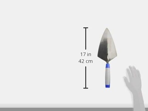 Kraft Tool RO110-9SH W. Rose Philadelphia Brick Trowel with ProForm Soft Grip Handle - Standard Shank, 9-Inch in Saudi Arabia