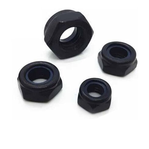 غسالات Qinlu-M2 M2.5 M3 M4 M5 M6 M8 M10 M12 أسود 304 من الفولاذ المقاوم للصدأ نايلون سداسي غير قابل للانزلاق ومضاد للفك وقفل ذاتي 2/10/25 قطعة، لإصلاح المصانع (25 قطعة M2) in Kuwait